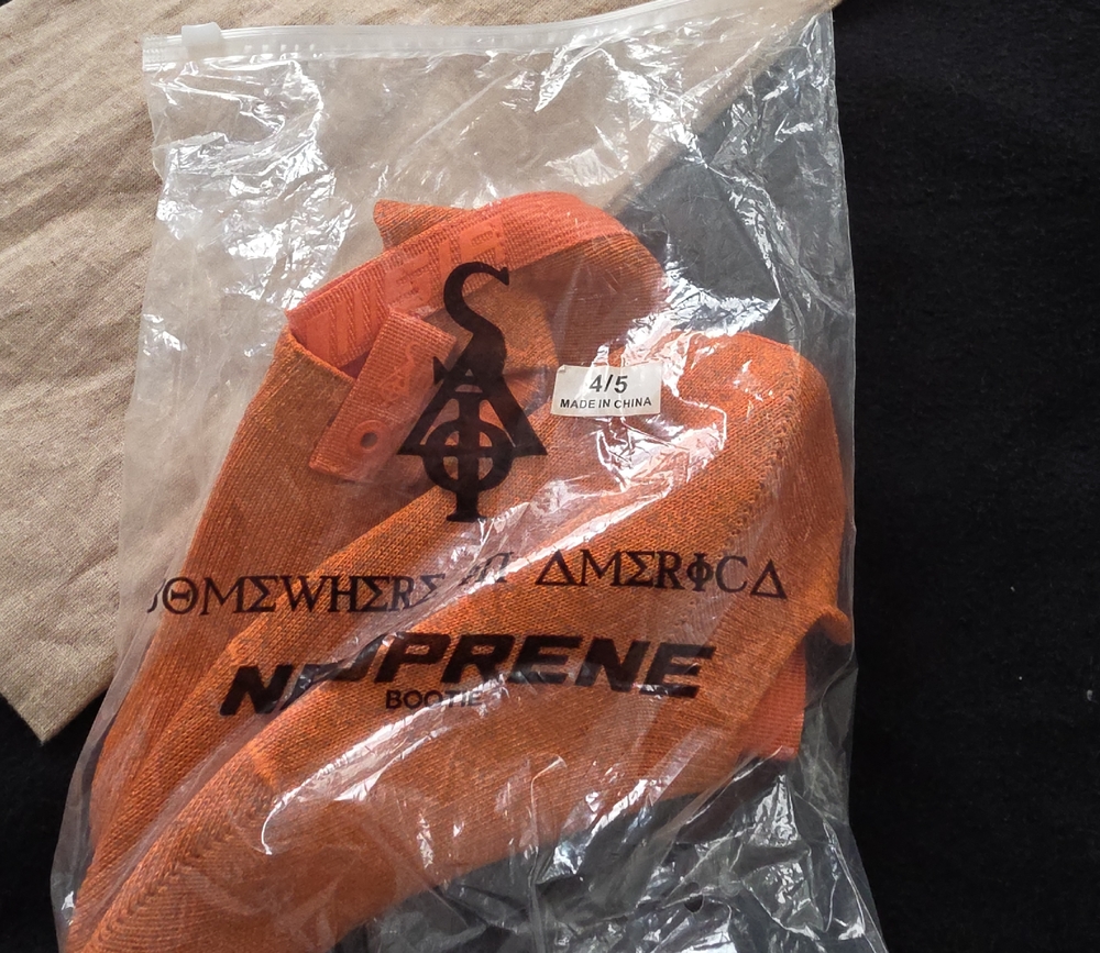 Orange Neoprene Boots